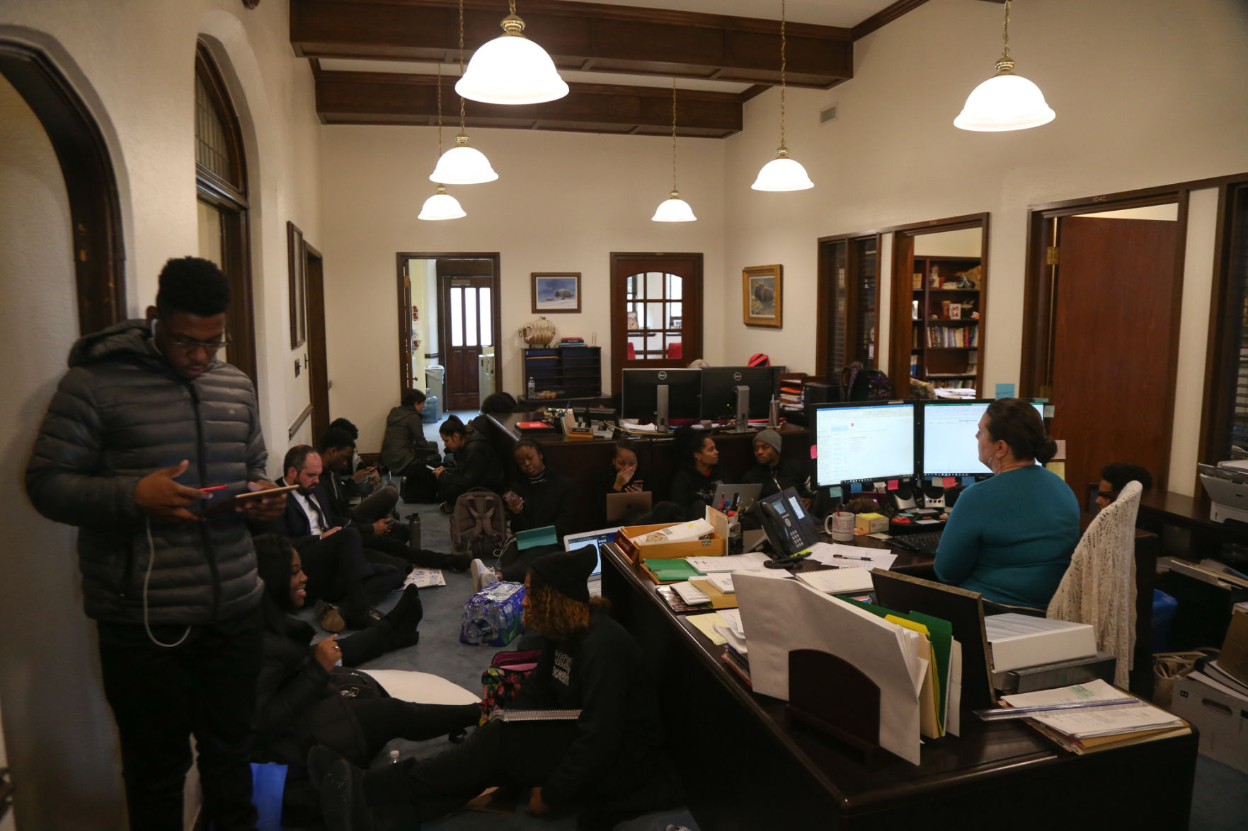 OU BERT Evans Hall Sit-In